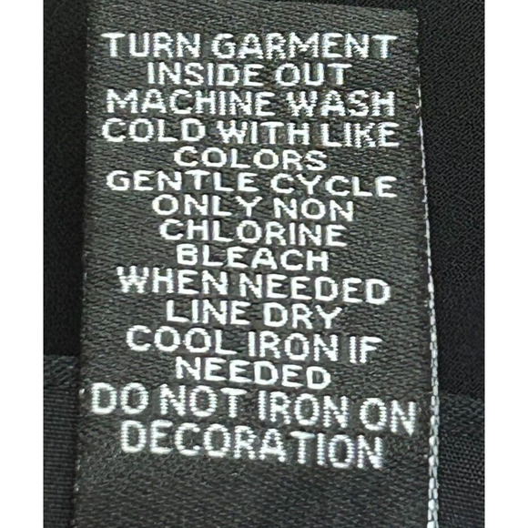 Catherines Top Womens 2X Black Crochet Studded Black Label Semi Sheer Blouse - Picture 8 of 9